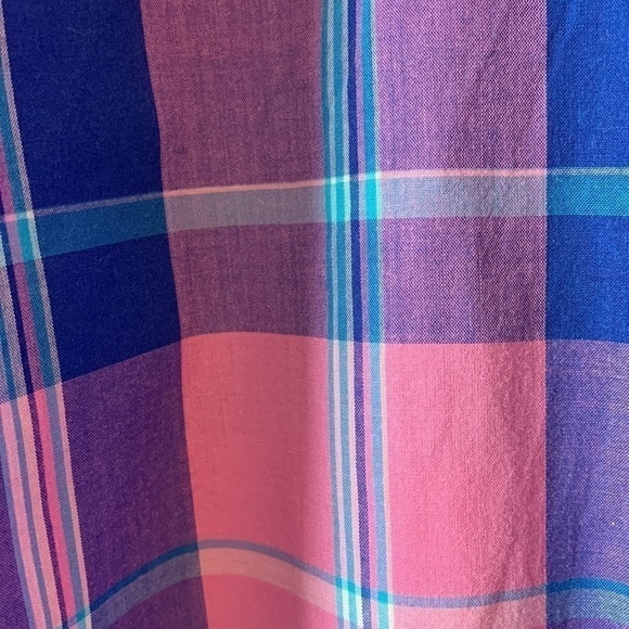 Penguin Original Classic Fit Pink Plaid Short Sleeve Shirt Size Medium - Picture 9 of 16